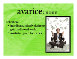 Avarice