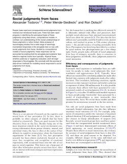 Social judgments from faces - Mende