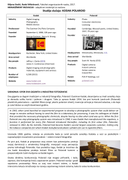 Studija slučaja: KODAK