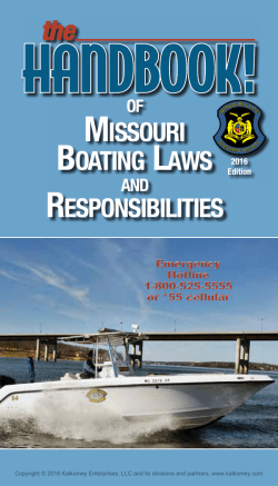 missouri boating laws responsibilities