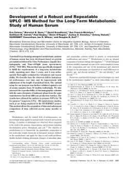 Development of a Robust and Repeatable UPLC