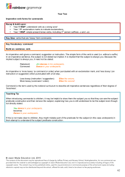 rainbow grammar - Sutton Road Primary and Nursery School