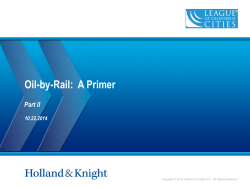 Oil-by-Rail: A Primer - League of California Cities