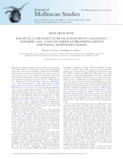 Journal of Molluscan Studies