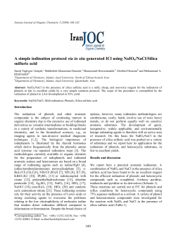 A simple iodination protocol via in situ generated ICl using NaIO4