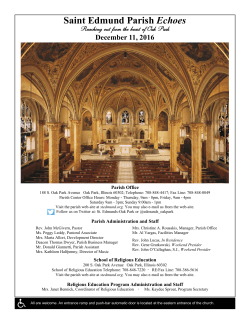 Saint Edmund Parish Echoes