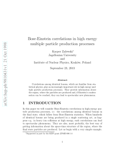 Bose-Einstein correlations in high