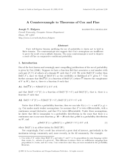 A Counterexample to Theorems of Cox and Fine