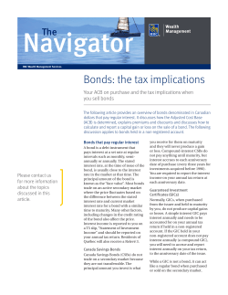 Bonds: the tax implications