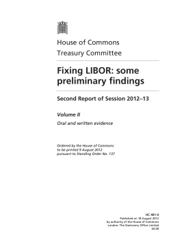 Fixing LIBOR: some preliminary findings