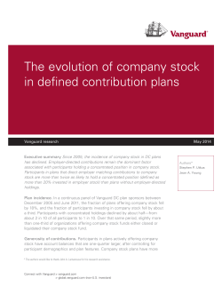 The evolution of company stock in defined contribution plans