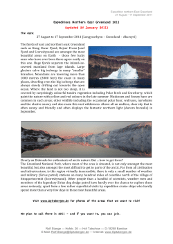 Expeditions Northern East Greenland 2011