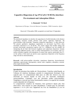 Capacitive Dispersion of Ag-15% Cu/0.1 M HClO4 Interface: Pre