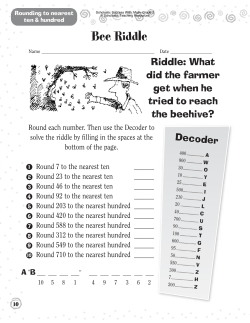 Bee Riddle - Scholastic