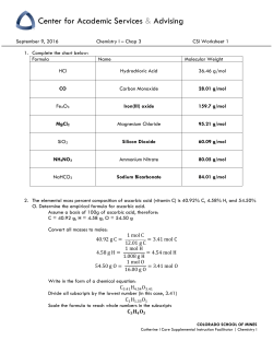 Chemistry 1 Week 1 Answers Key