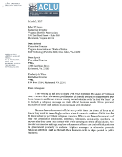 separate letter - ACLU of Virginia