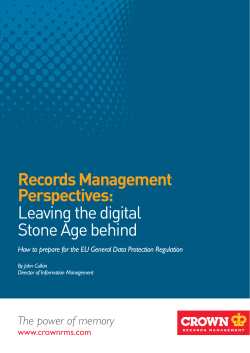 Leaving the digital Stone Age behind