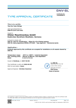 DNV GL - Type Approval FS