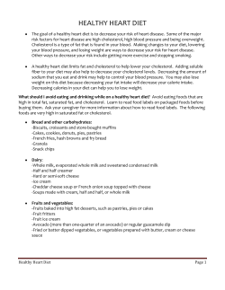 Healthy Heart Diet - Kentucky Cardiology