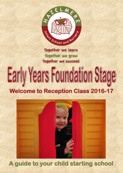 A guide to your child starting school