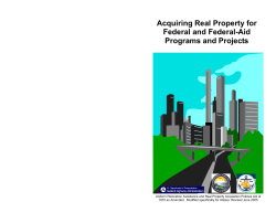 Acquiring Real Property for Federal Projects TAT