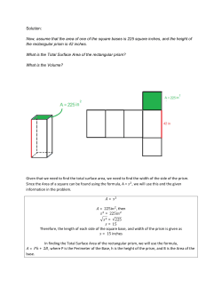 Solution: Now, assume that the area of one of the square bases is