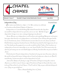 July - Randall`s Chapel UMC