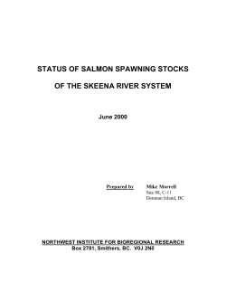 report (487kb PDF) - Northwest Institute for Bioregional