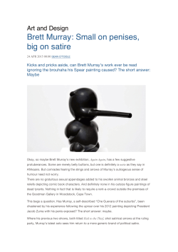 Brett Murray: Small on penises, big on satire