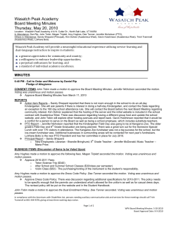 Discuss Student Council Options from October 2007