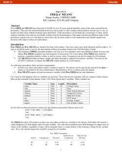 252-31: FREQ `n` MEANS