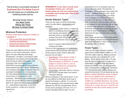 2015 Smoke Detector Flyer - Miami Valley Fire District