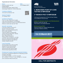 13&ndash;15 March 2017 - 3. M&uuml;nchner Point-of