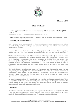 Press summary - The Supreme Court