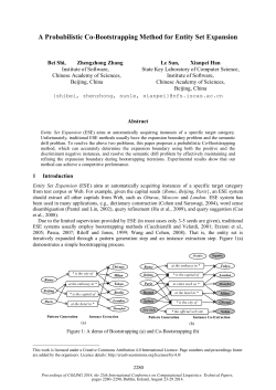 A Probabilistic Co-Bootstrapping Method for Entity Set Expansion