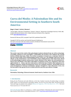 Cueva del Medio - Scientific Research Publishing