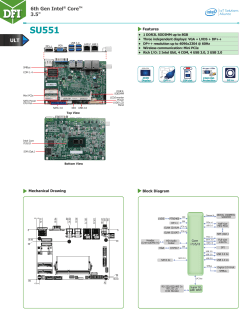 6th Gen Intel&reg; CoreTM 3.5" ULT