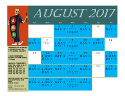 1 DAY 2 2 3 DAY 4 4 5 DAY 3 6 DAY 4 7 8 4