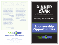 DINNER DARK - Sofia Sees Hope