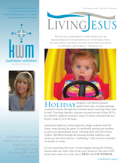 kathleen whitten ministries exists to manifest Jesus through living