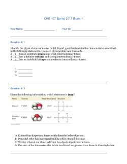CHE 107 Spring 2017 Exam 1