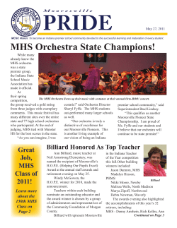 MHS Orchestra State Champions!