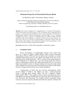 Mechanical Properties of Protein-Based Polymer Blends