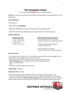 Lesson Plan Two - Alaska Sealife Center