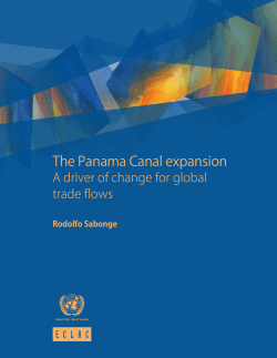 The Panama Canal expansion - CEPAL