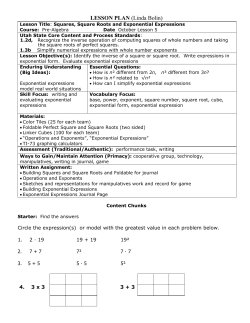 LESSON PLAN (Linda Bolin)