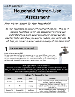 Household Water-Use Assessment