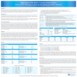 Application of the Bother Concept Across Cultures