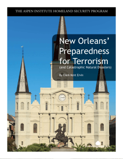 New Orleans) preparedness for terrorism