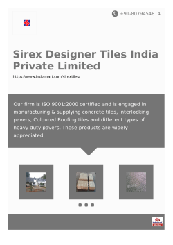 Sirex Designer Tiles India Private Limited